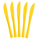 Heavy Duty Yellow Plastic Knives | 1200 Count